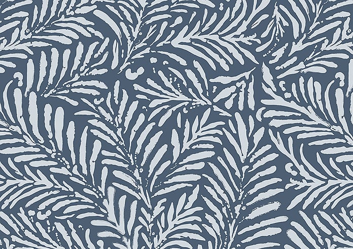 Balmy Palms (Blackout), Pacific Blue - Roller Blind - Image 6
